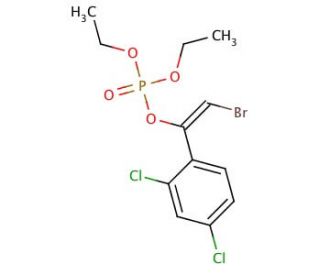 Bromfenvinphos-ethyl (CAS 33399-00-7) - chemical structure image