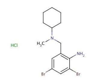 Bromhexine Hydrochloride (CAS 611-75-6) - chemical structure image