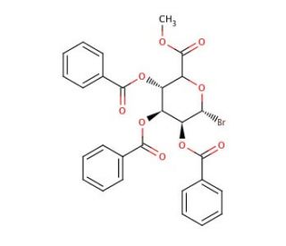 Bromo-2,3,4-tri-O-benzoyl-&alpha;-D-glucuronic Acid Methyl Ester (CAS 103674-69-7) - chemical structure image