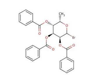 Bromo 2,3,4-Tri-O-benzoyl-L-fucopyranose (CAS 855662-12-3) - chemical structure image