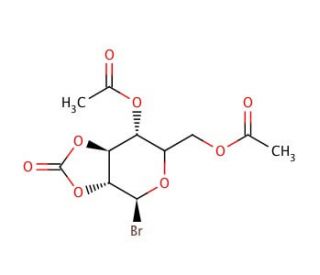 Bromo-4,6-di-O-acetyl-&alpha;-D-mannopyranose-2,3-carbonate - chemical structure image