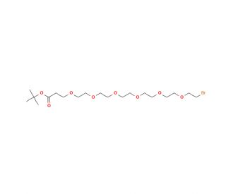 Bromo-PEG6-t-butyl ester (CAS 1393330-41-0) - chemical structure image