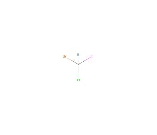 Bromochloroiodomethane (CAS 34970-00-8) - chemical structure image