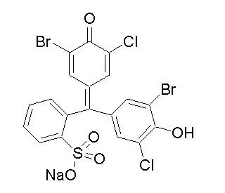 Bromochlorophenol Blue sodium salt (CAS 102185-52-4) - chemical structure image