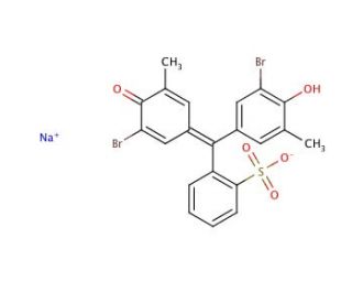 Bromocresol Purple sodium salt (CAS 62625-30-3) - chemical structure image