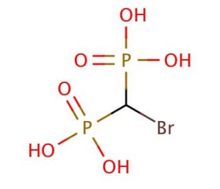 Bromomethylenediphosphonic acid (CAS 10596-21-1) - chemical structure image