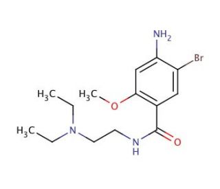 Bromopride (CAS 4093-35-0) - chemical structure image