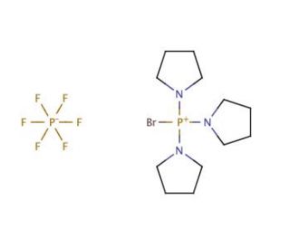 Bromotripyrrolidinophosphonium hexafluorophosphate (CAS 132705-51-2) - chemical structure image