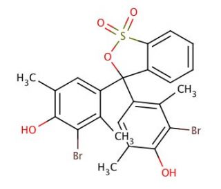 Bromoxylenol blue (CAS 40070-59-5) - chemical structure image