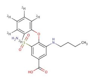 Bumetanide-d5 (CAS 1216739-35-3) - chemical structure image