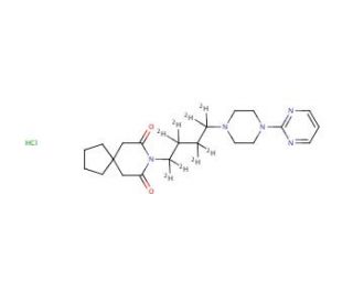 Buspirone-d8 Hydrochloride (CAS 204395-49-3) - chemical structure image