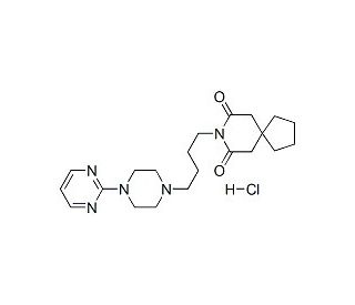 Buspirone hydrochloride (CAS 33386-08-2) - chemical structure image