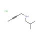 But-2-ynyl-isobutyl-amine hydrochloride - chemical structure image