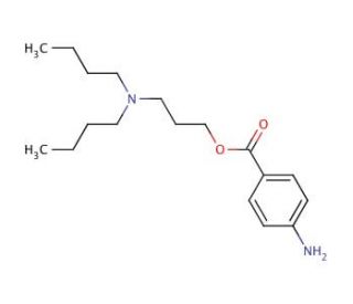 Butacaine (CAS 149-16-6) - chemical structure image