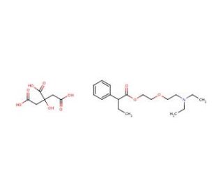 Butamirate Citrate (CAS 18109-81-4) - chemical structure image