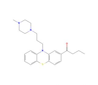Butaperazine (CAS 653-03-2) - chemical structure image