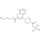 Butyl 4-(4-(tert-butoxycarbonyl)piperazin-1-yl)-6,8-difluoroquinoline-2-carboxylate - chemical structure image
