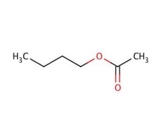 Butyl acetate (CAS 123-86-4) - chemical structure image