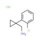 C-[1-(2-Chloro-phenyl)-cyclopropyl]-methylamine hydrochloride - chemical structure image