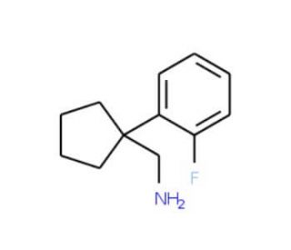 C-[1-(2-Fluoro-phenyl)-cyclopentyl]-methylamine (CAS 378247-87-1) - chemical structure image