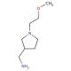 C-[1-(2-Methoxy-ethyl)-pyrrolidin-3-yl]-methylamine (CAS 910443-61-7) - chemical structure image