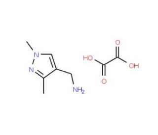 C-(1,3-Dimethyl-1H-pyrazol-4-yl)-methylamine oxalic acid salt - chemical structure image