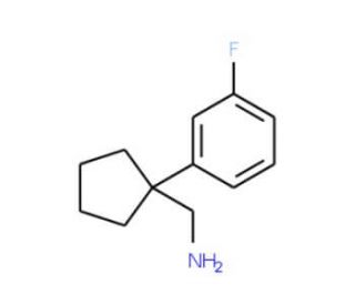 C-[1-(3-Fluoro-phenyl)-cyclopentyl]-methylamine (CAS 359715-61-0) - chemical structure image