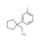 C-[1-(3-Fluoro-phenyl)-cyclopentyl]-methylamine (CAS 359715-61-0) - chemical structure image