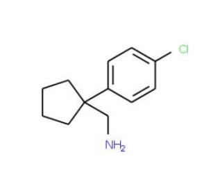 C-[1-(4-Chloro-phenyl)-cyclopentyl]-methylamine - chemical structure image