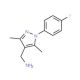 C-[1-(4-Fluoro-phenyl)-3,5-dimethyl-1H-pyrazol-4-yl]-methylamine (CAS 957428-73-8) - chemical structure image