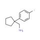 C-[1-(4-Fluoro-phenyl)-cyclopentyl]-methylamine (CAS 75180-50-6) - chemical structure image