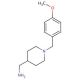 C-[1-(4-Methoxy-benzyl)-piperidin-4-yl]-methylamine - chemical structure image