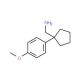 C-[1-(4-Methoxy-phenyl)-cyclopentyl]-methylamine (CAS 23528-54-3) - chemical structure image