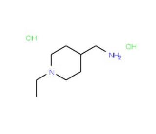 C-(1-Ethyl-piperidin-4-yl)-methylamine dihydrochloride (CAS 21168-71-8 (nonhydrochloride)) - chemical structure image