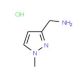 C-(1-Methyl-1H-pyrazol-3-yl)-methylamine hydrochloride - chemical structure image