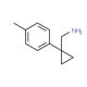 C-(1-p-Tolyl-cyclopropyl)-methylamine - chemical structure image