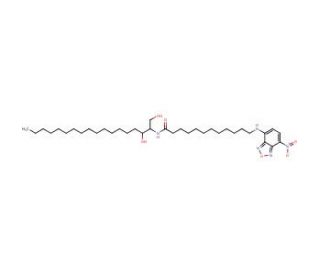 C-12 NBD-dihydro-Ceramide (CAS 474943-05-0) - chemical structure image
