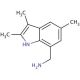 C-(2,3,5-Trimethyl-1H-indol-7-yl)-methylamine - chemical structure image