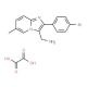 C-[2-(4-Bromo-phenyl)-6-methyl-imidazo[1,2-a]-pyridin-3-yl]-methylamine oxalate - chemical structure image