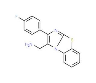 C-[2-(4-Fluoro-phenyl)-benzo[d]imidazo[2,1-b]-thiazol-3-yl]-methylamine - chemical structure image
