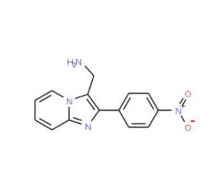 C-[2-(4-Nitro-phenyl)-imidazo[1,2-a]pyridin-3-yl]-methylamine - chemical structure image