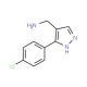 C-[3-(4-Chloro-phenyl)-1H-pyrazol-4-yl]-methylamine (CAS 1020052-19-0) - chemical structure image