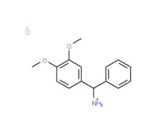 C-(3,4-Dimethoxy-phenyl)-C-phenyl-methyl-ammonium chloride - chemical structure image