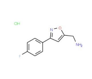 C-[3-(4-Fluoro-phenyl)-isoxazol-5-yl]-methylamine hydrochloride - chemical structure image
