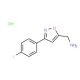 C-[3-(4-Fluoro-phenyl)-isoxazol-5-yl]-methylamine hydrochloride - chemical structure image