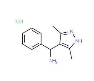 C-(3,5-Dimethyl-1H-pyrazol-4-yl)-C-phenyl-methylamine hydrochloride - chemical structure image