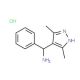 C-(3,5-Dimethyl-1H-pyrazol-4-yl)-C-phenyl-methylamine hydrochloride - chemical structure image
