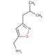 C-(3-Isobutyl-isoxazol-5-yl)-methylamine - chemical structure image