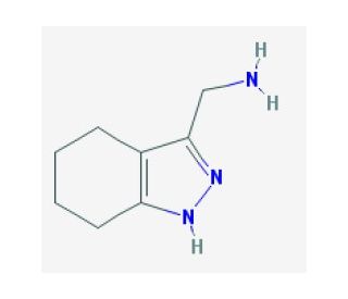 C-(4,5,6,7-Tetrahydro-1H-indazol-3-yl)-methylamine (CAS 883547-15-7) - chemical structure image