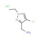 C-(4-Chloro-1-ethyl-1H-pyrazol-3-yl)-methylamine hydrochloride - chemical structure image